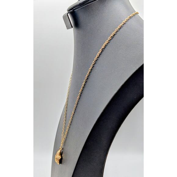 J. Crew Gold Tone CZ Starfish Pendant 24" Necklace - Picture 4 of 8